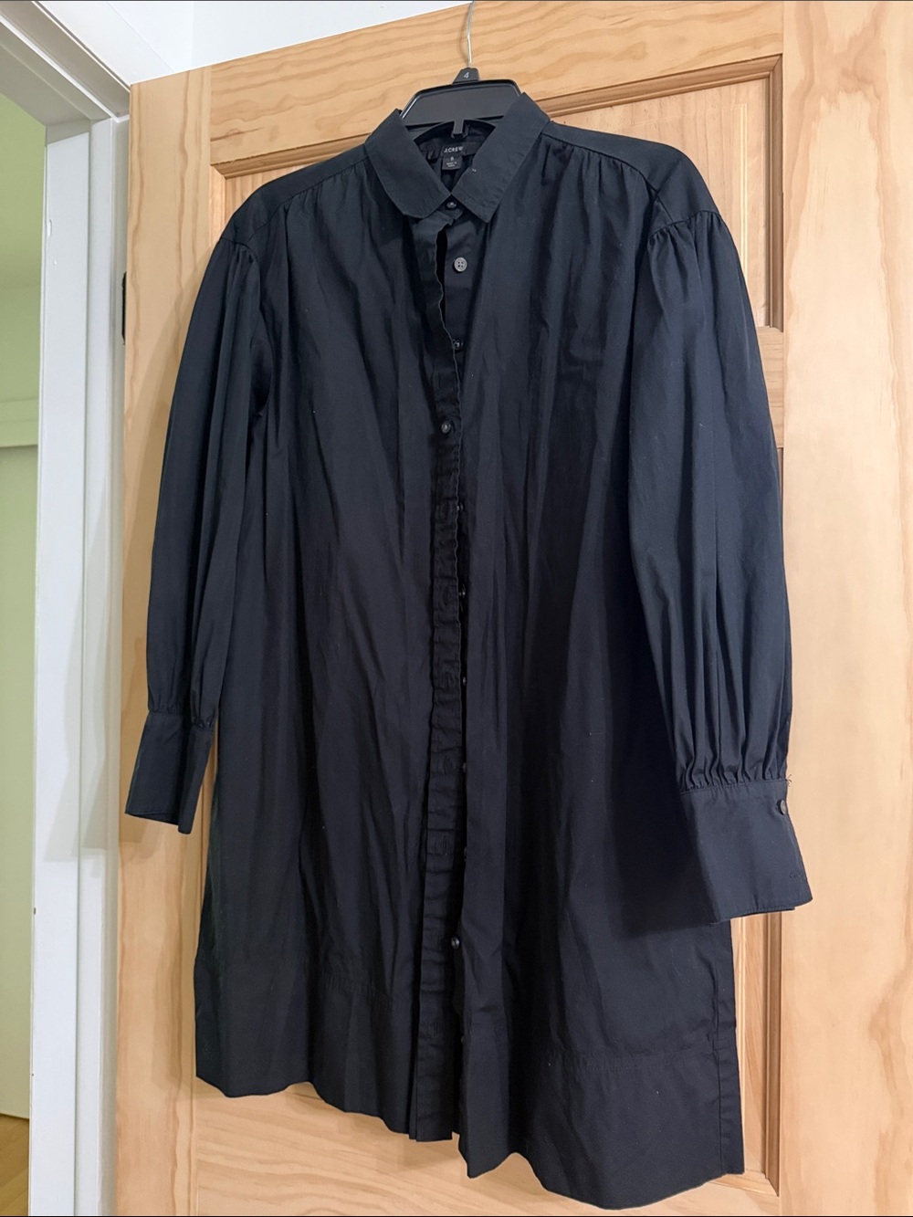 JCREW Black Long-Sleeve Button-Down Shirt